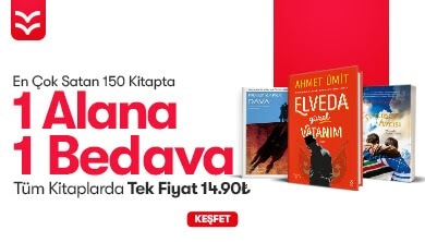 Çok satan kitaplarda 1 alana 1 bedava kampanyasını kaçırma, kitaplığını yenile!