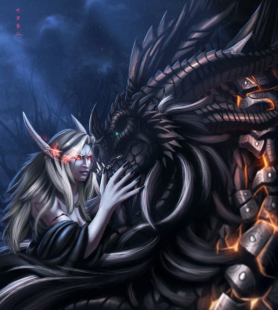 Banshee kraliçesi ve ejderha