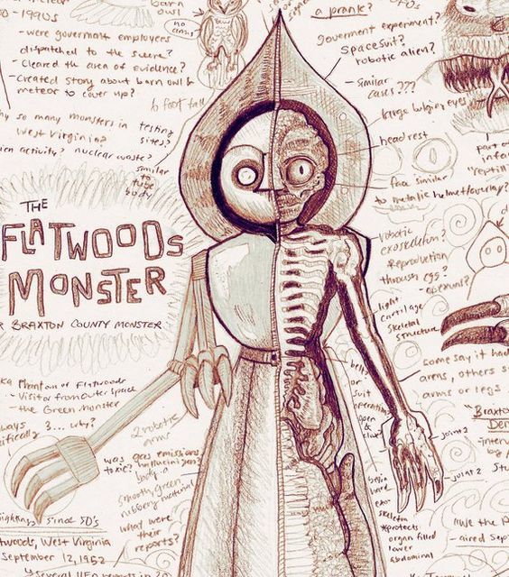 Yassı Ağaç Canavarı/The Flatwoods Monster (Batı Virginia Folkloru)