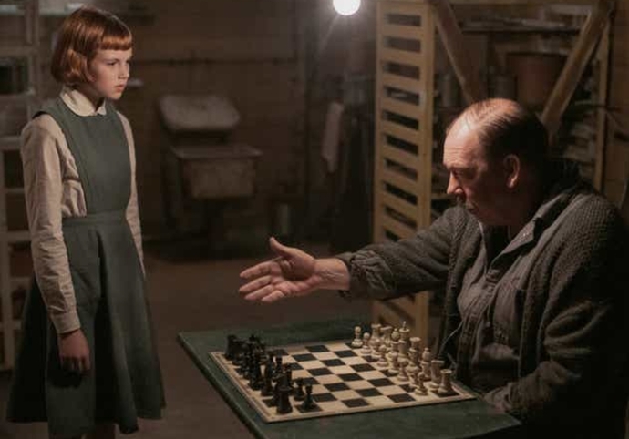 Bay Shaibel, Bethi satranç masasına davet eder.