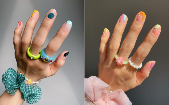Nail Artın Yeni Favorileri: Blok Tonlar!