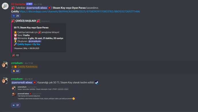 KS Gamerlar Discord Sunucusunda Hem Eğleniyoruz, Hem de Birlikte Oyunlar Oynuyoruz! 🥳🎮