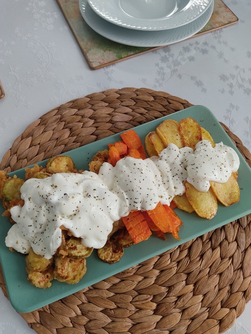 Cici Kızartmalar Tabağı 🥔🥒🥕 Yunan Usulü Kabak Kızartmasından Haşlama Havuç Hilesine Her Şey Bencemde