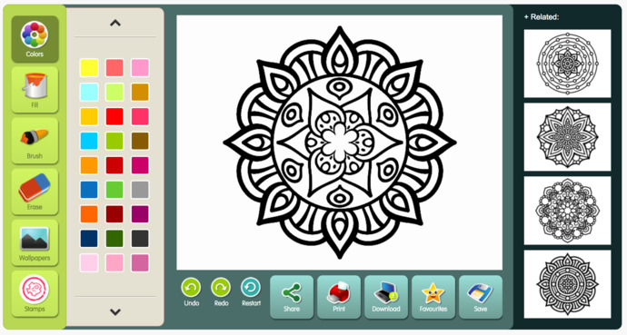 Online Mandala Uygulaması