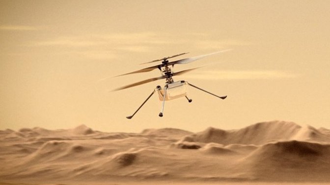 Mars Gezegeninde Helikopter Uçar Mı?