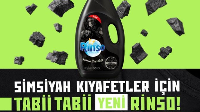 Simsiyah Kıyafetler İçin, Tabi Tabi Yeni Rinso!