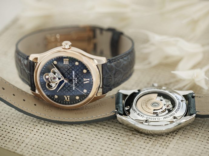 Frederique Constant Ladies Çi̇ft Kalpli̇ Bayan Saati̇ Moda Severlerle!