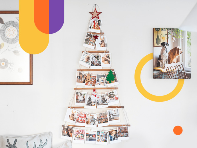 “Yılbaşı ruhunu evimde hissetmek istiyorum ama yeterli alanım yok” diyenler için Fotoğraflı Yılbaşı Ağacı ve 20 Pola Kart mükemmel bir hediye seçeneği, hediyeni hemen hazırla!