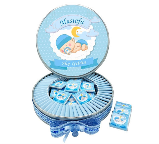 İsme özel bebek çikolataları