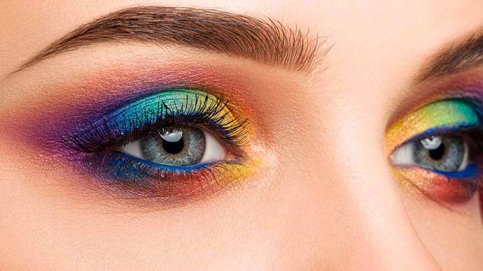 Colored eyeshadow