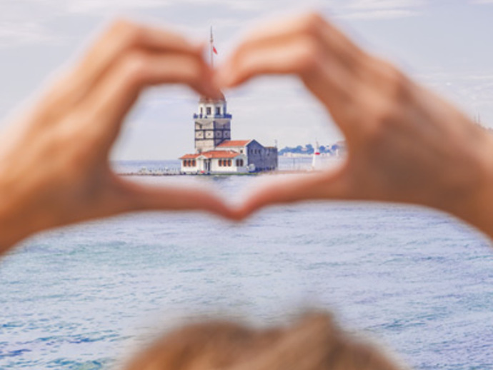İstanbul Marmara Denizinde bir yer