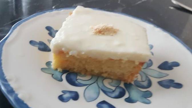 Muhallebi ve Kek Birbirine Çok Yakışıyor! Muhallebili Kek Yaptım