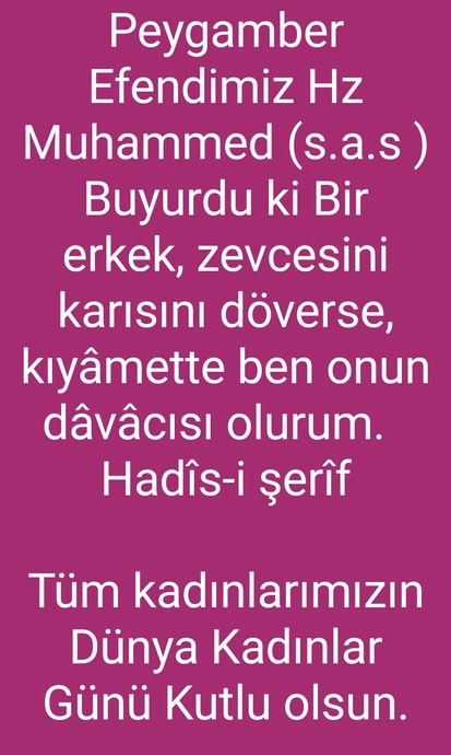 Kızlar, Dünya kadınlar gününüz kutlu olsun.