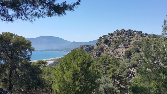 İztuzu Plajı yukarıda görünüş