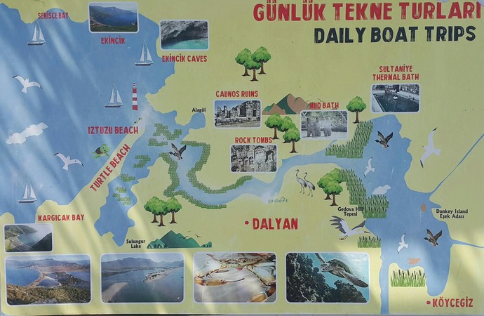Dalyan Tekne Gezi Planı