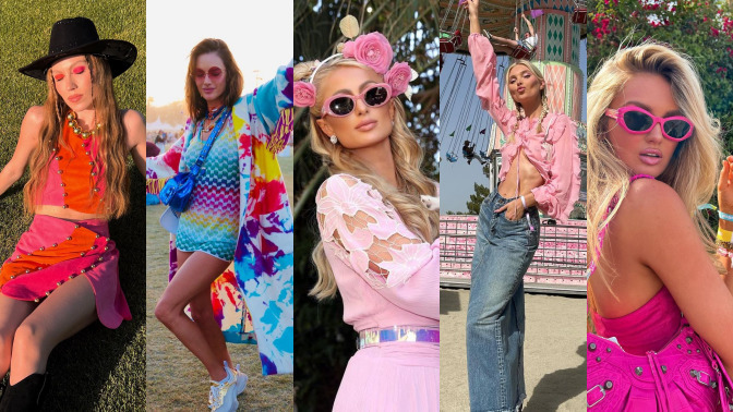 Coachella Festivali 2022'de Pembe Kostümleriyle Ortamın Ateşini Harlayan Ünlüler 💅