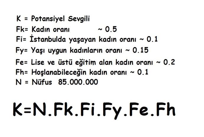 Sevgili formülü =))