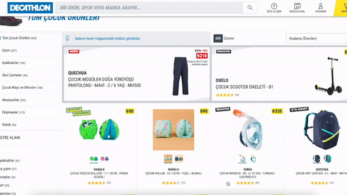 Decathlon.com’da çocuklar için harika ürünler var.