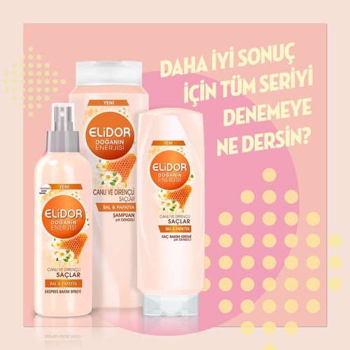 Elidor Doğanın Enerjisi Canlı ve Dirençli Saçlar Serisi