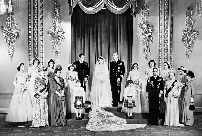Elizabeth Alexandra Marry ve Kocası Philip Mountbattenin Düğünü
