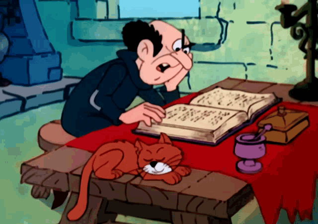 Büyücü Gargamel ve Kedisi Azman