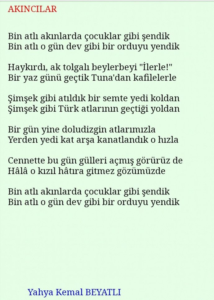 Türk Şairlerinden Kalbe İşleyen Bazı Mısra Okları