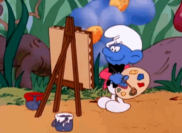 Resim Çizen Ressam Şirin