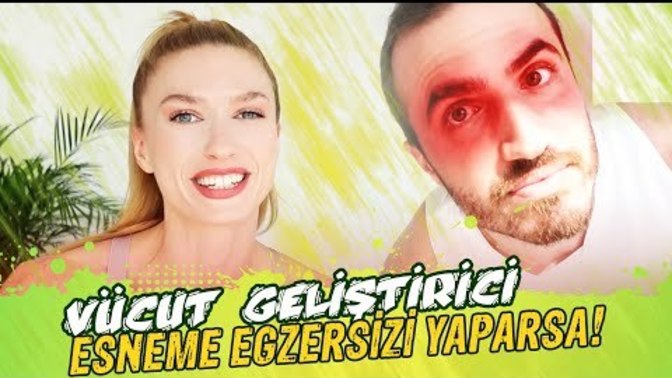 Vücut Geliştirici Esneme Egzersizi Yaparsa!