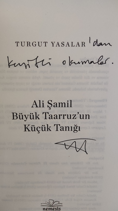 Bi’Bilen Yazarımız Turgut Yasaların “Ali Şamil Büyük Taarrruz’un Küçük Tanığı” Kitabı ve KSden İlk Kazandığım Hediye!