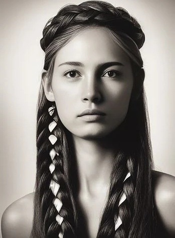 Taç model saç örgüsü