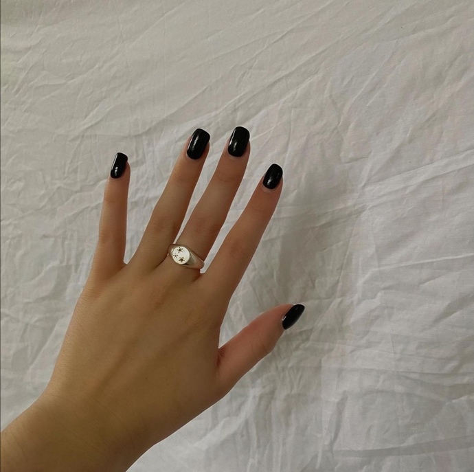 Siyah ojelerim faw 💅
