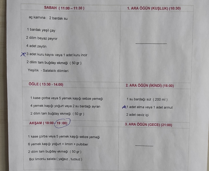 Nasıl diyet yaptığımı görmek isterseniz buraya bakınız.
