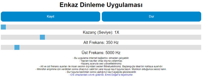 İTÜ Enkaz Dinleme Uygulaması
