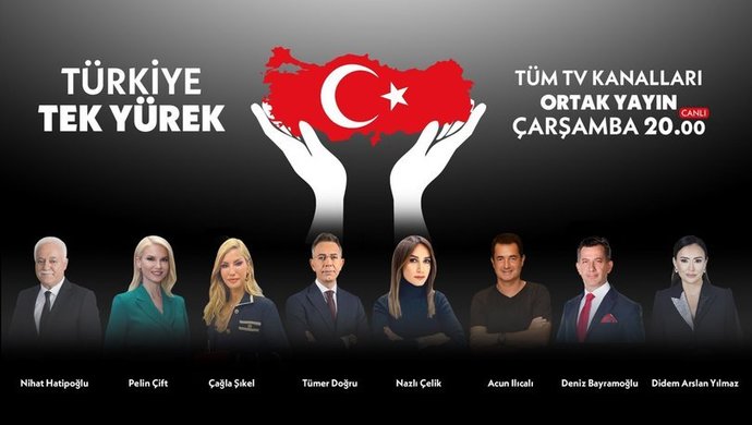 #TürkiyeTekYürek Ortak Canlı Yayınında Deprem Bölgesi İçin 115 milyar 146 milyon TL Toplandı, İşte Bağışçılar!