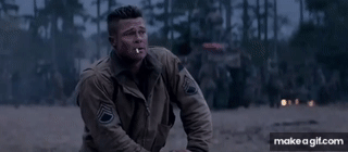 Fury filminden Brad Pitt