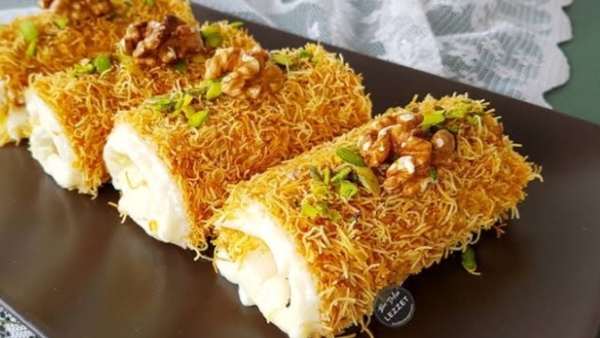 Ramazan Özel Damaklara Salsa Yaptıracak Sütlü Kadayıf Sarma Tarifi!