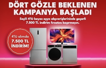 İhtiyacınız olan beyaz eşyada cazip bir fırsat.