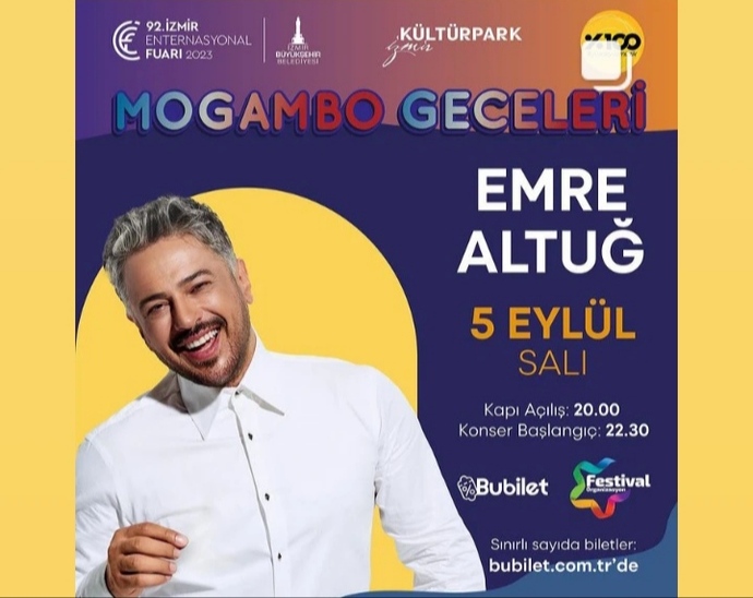 İzmir Kültürparkta Mogambo Geceleri Başlıyor!