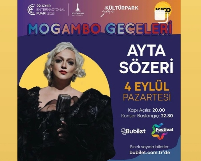 İzmir Kültürparkta Mogambo Geceleri Başlıyor!