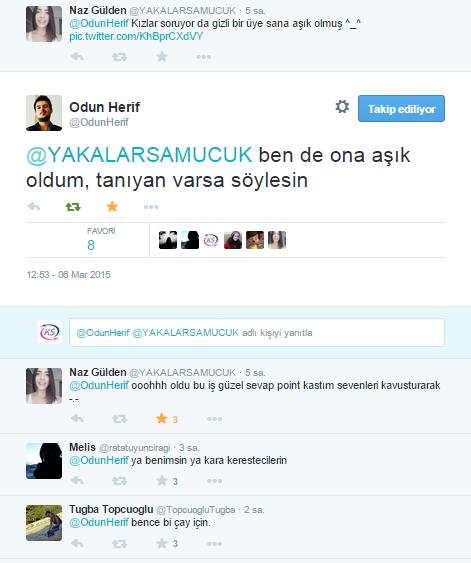 @KizlarSoruyor @OdunHerif ile Gizli Kullanıcının Aşkına Vesile Oldu!