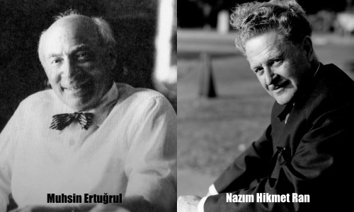 Filmin yönetmeni Muhsin Ertuğrul ve senaristi Nazım Hikmet