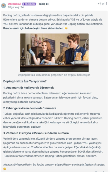 Örnek Doyurucu Cevap