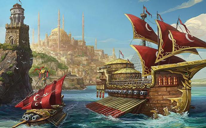 Osmanlı donanması.