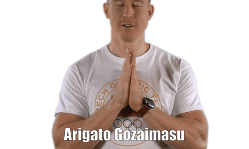 Japonca  Teşekkür ederim.  demektir.
