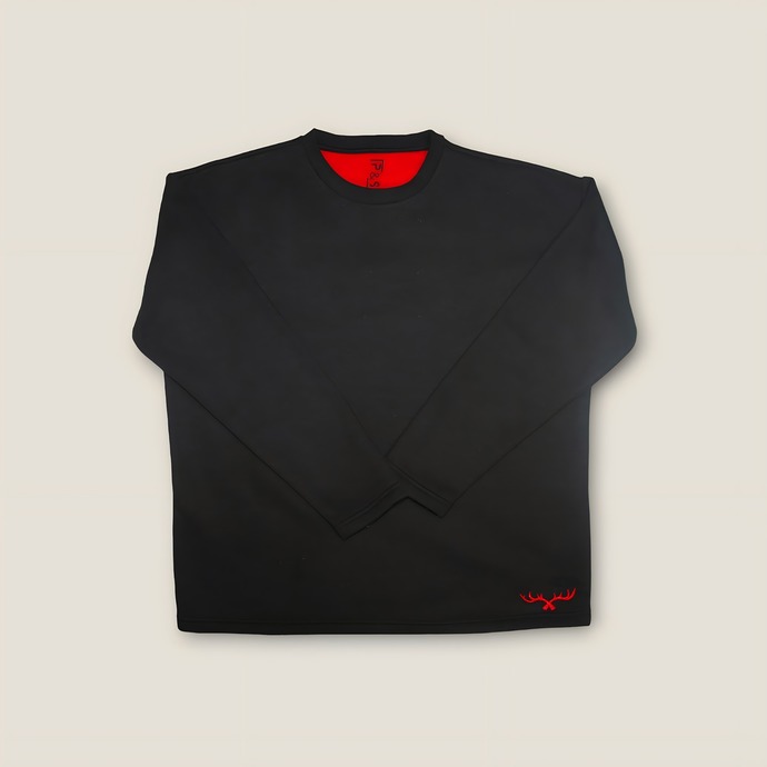 Yuvarlak Yakalı Salaş Sweatshirt