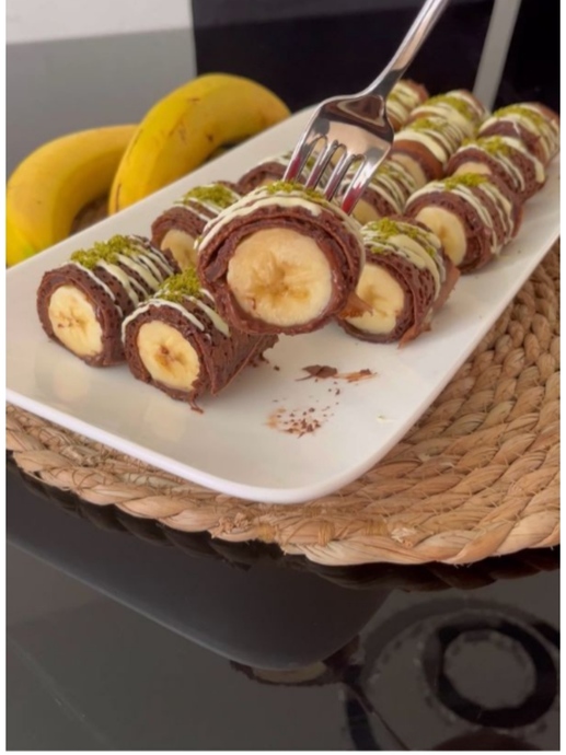 Çikolatalı Muzlu Krep Sarma🍌🥞
