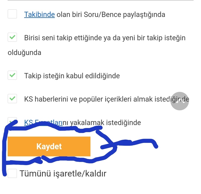 İhtiyaç Duyduğunuz Bilgiler: KızlarSoruyorda Soru Davet Bildirimi Kapatma