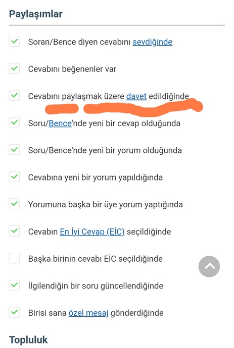İhtiyaç Duyduğunuz Bilgiler: KızlarSoruyorda Soru Davet Bildirimi Kapatma