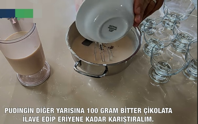 Lezzetli ve Kolay çikolatalı Karamelli Puding Tarifi
