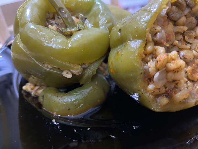 Akşama Vejetaryen Menü: Yeşil Mercimekli Dolma Biber Tarifi
